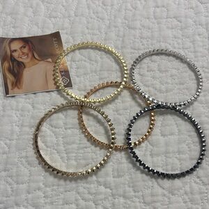 Kendra Scott Gold and Silver Studded Bracelets